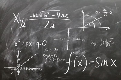 algebra on chalkboard