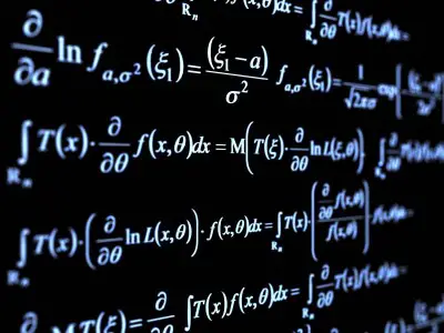 mathematics on chalkboard