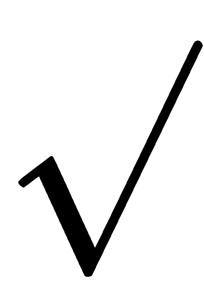 square root symbol (radical)