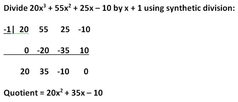 Synthetic Division With Coefficient Not 1 (Or A Quadratic Divisor ...