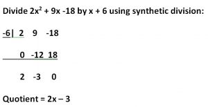 Synthetic Division With Coefficient Not 1 (Or A Quadratic Divisor ...