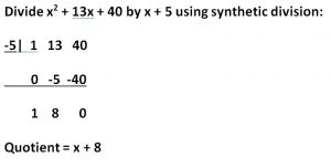 Synthetic Division With Coefficient Not 1 (Or A Quadratic Divisor ...