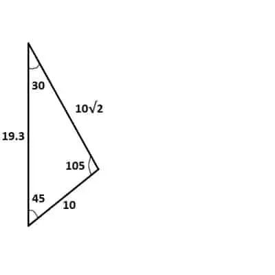 Law of Sines Triangle 2 solved
