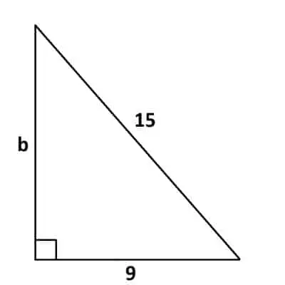 right triangle pythagorean theorem 9, 12, 15