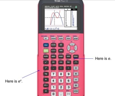 calculator with e buttons