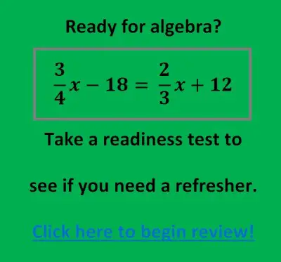 Algebra Review Ad JDMEducational