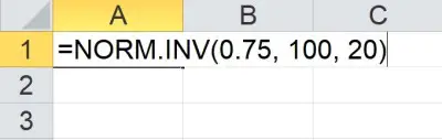 Excel NORM.INV function 2