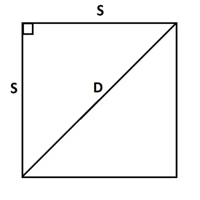 diagonal of a square