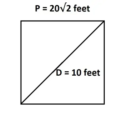 perimeter of square 4