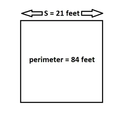 perimeter of square 5