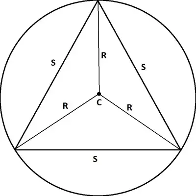 triangle inscribed in circle 2