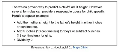 uses of algebra height prediction