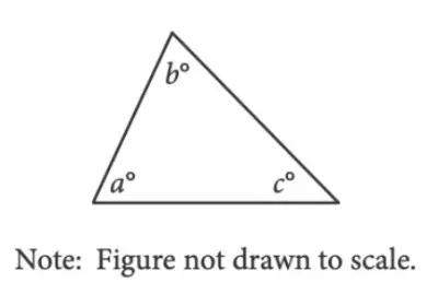 triangle 3 angles a, b, c